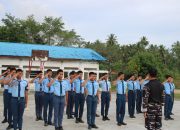 Tanamkan Disiplin dan Jiwa Korsa, Pasops Lanal Nias Pimpin Pembinaan Siswa SMA Taruna Hang Tuah Teluk Dalam